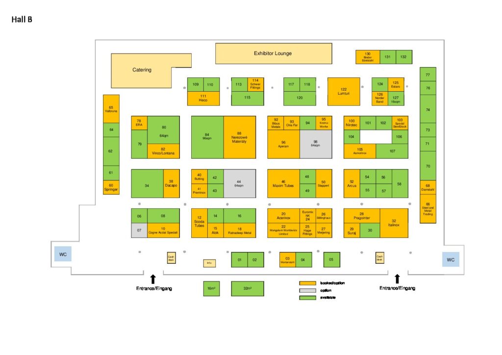 Hallenplan / Aussteller Stainless 2025